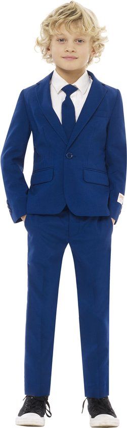 OppoSuits Navy Royale Jongens Kostuum - Blauw - Maat 110/116