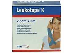 Leukotape 5 m X 2.5 cm blauw 1ST