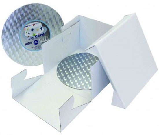 PME Cake Box & Round Cake Board 12mm 25x25x15 cm