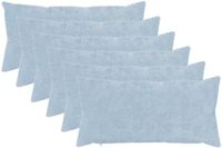 vidaXL - Kussensloop - 6 stuks - HEERLEN - Lichtblauw - 40 x 70 cm - Nep Konijnenbont