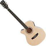Gear4music Single Cutaway Linkshandige Elektro-akoestische Gitaar