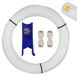 Merkloos Velleman 5 m Stervormige PTFE-Slang met Koppelingen voor 3D-printers Transparant Wit