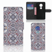 B2Ctelecom Motorola Moto G7 Play Bookcase Flower Tiles