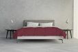 MB HOME BASIC Atlanta Winter Quilt, Bordeaux/Crème, 250x250 cm