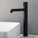 Hudson Reed Lune Mitigeur lavabo haut monotrou moderne – Poignée cannelée – Noir