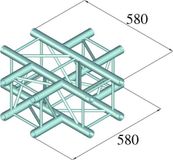 ALUTRUSS DECOLOCK DQ4-PAC41 4-Way Cross Piece