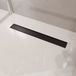 Lomazoo Gouttière de douche Nilo 70 cm - Noir mat