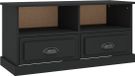 vidaXL meuble TV 93x35,5x45 cm bois de mélèze noir