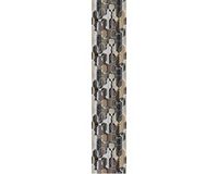 Ambiance Sticker Voorgelijmd vliesbehang - RETRO BRUIN ZWART DESIGN - 1 rol van 300x60cm