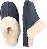 EVERAU Australia Dames Raven Pantoffels Navy Suède Maat 40