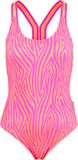 BECO zebra vibes badpak B-cup roze/oranje maat 36