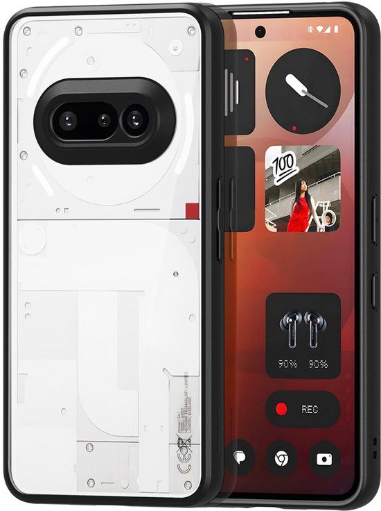 Dux Ducis Aimo Series Back Cover voor Nothing Phone (3a) - Zwart