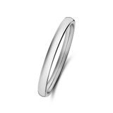 Lucardi Dames Stalen ring 2mm - Ring - Staal - Zilver - 15 / 47 mm