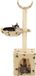 vidaXL Kattenkrabpaal met sisal krabpalen 105 cm pootafdrukken beige