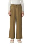 QS s.Oliver Lange linnen broek, olijfgroen, W40 X L32