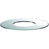 Delabie - Rosace plate 30x65mm en laiton chromé sachet de 2 pièces