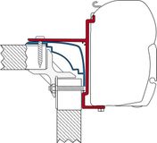 Fiamma Kit F45 Laika Ecovip/Bürstner/Hobby Zilver Aluminium 300 cm