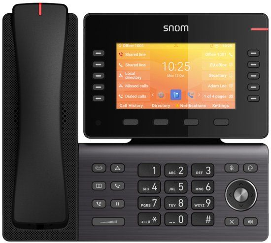 Snom D892M IP telefoon Zwart TFT Wifi