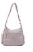 UNICA Sac à Bandoulière Femme Simili Cuir Cognac Fermeture Éclair et Multiples Poches Coffee 33x25x14 cm