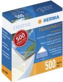 HERMA Transparol fotohoekjes dispenser 500 stuks - Transparant
