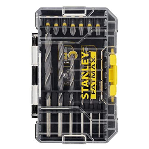 Stanley FatMax 19-dlg. Metaalboor- en torsion bitset STA88554 (in kleine ToughCase, compatibel met de modulaire opslagsystemen Pro-Stack & T-Stak)