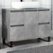 Maison Exclusive - Meuble sous lavabo aspect béton, 80x33x60 cm, en panneaux de fibres de bois