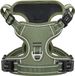 Shenzhen Haorui Industrial Technology Co., Ltd. Harnais pour chien, harnais pour chien pour grands chiens, libération au cou, clips avant, arrière, réglable, réfléchissant, harnais anti-traction pour chien avec poignée rembourrée, vert, XL