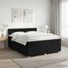vidaXL Boxspringbed met matras, hoofdeinde, Zwart, 160 x 200 cm, Stof