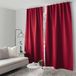 HomeMaison Chambray-effect verduisteringsgordijn Rood Polyester