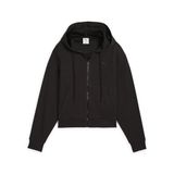 PUMA HER Comfort Crop Full-Zip Hoodie Zwart M