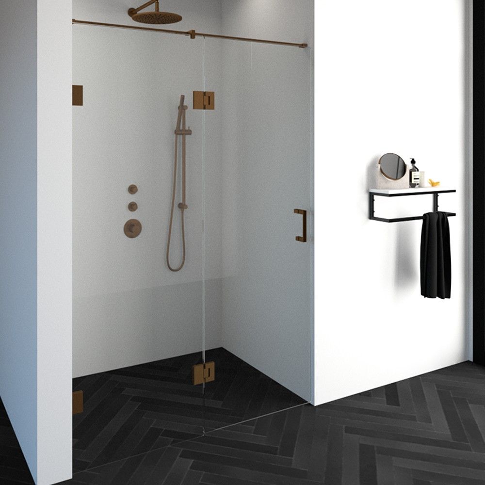 Tapo Creative complete profielloze nisdeur links 2 delig 140x200cm deur 70 koper