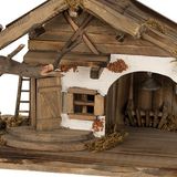 Shoppartners Bv Crèche complète - 22 x 39,5 cm - avec 8 figurines de Noël - crèche de Noël - décoration de Noël