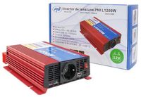 Power PNI L1200W 12V 230V Omvormer Rood
