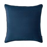 ROOM99 Lush Sierkussensloop, 45 x 45 cm, decoratief, fluweel, donkerblauw