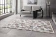 Nouristan Design vloerkleed met franjes Ciaran - roze/olijfgroen 80x150 cm
