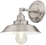 Westinghouse 63543 Eenvlammige wandlamp van Westinghouse Lighting voor binnen, uitvoering in geborsteld nikkel