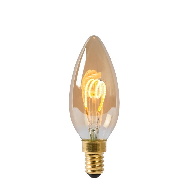 Lucide Kaarslamp Amber LED E14 Dimbaar 3 Watt