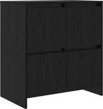 vidaXL Dressoir Zwart Eiken 70 x 41 x 75 cm