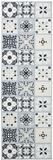 VidaXL Tapis de couloir Oriz 1150 gsm gris et noir 100% feutre polyester