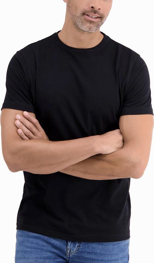Lerros T-shirt - Men - Black - XXL - Cotton - Regular Fit - Short Sleeve - 2003014 (2Pack)