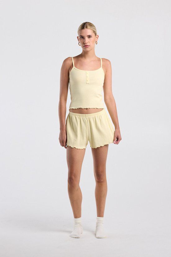 AT B.V. Loungepants Miley Vrouwen Light yellow S