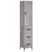 vidaXL Hoge kast, grijs Sonoma, 34,5 x 34 x 180 cm, houtvezel