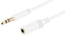 1aTTack.de 1,5m Witte Audioverlengkabel