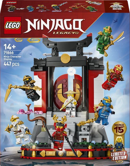 LEGO Ninjago 71866 15-jarig jubileum: Display met ninjapersonages