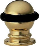 AMIG Deurstopper/deurbuffer - 1x - D22mm - inclusief schroeven - goudkleurig