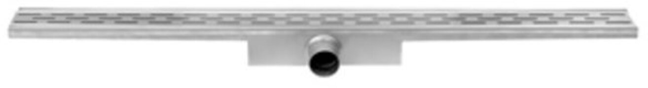 Easy Drain Compact 30 douchegoot RVS met enkele plaat RVS waterslot 30mm 80cm inbouw diepte 63mm met zijuitloop BMCOM80030