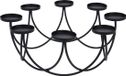Merkloos H&S Collection Kandelaar 30x12cm Dia Black