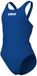 Arena 1-delig meisjes zwempak Team Tech Solid Blauw/Wit 12 jaar