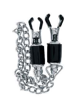 Shots Media Triune - Barrel Tit Clamps with Chain (pair