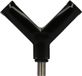 Abramis Adaptateur de épuisette en aluminium – Bloc de répartition en T – Filetage universel – Noir